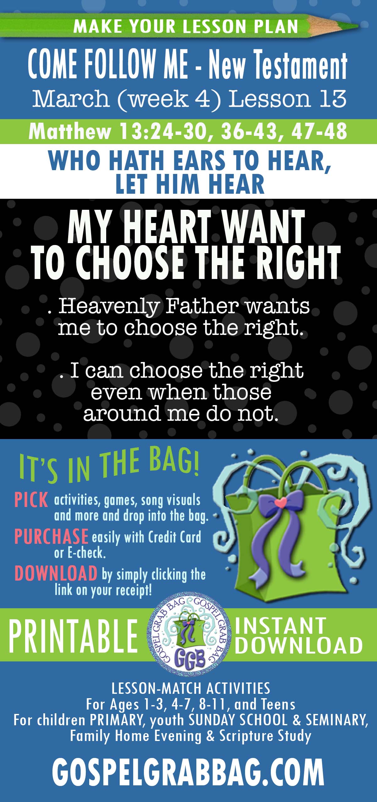 Come Follow Me - New Testament - March Lesson Helps