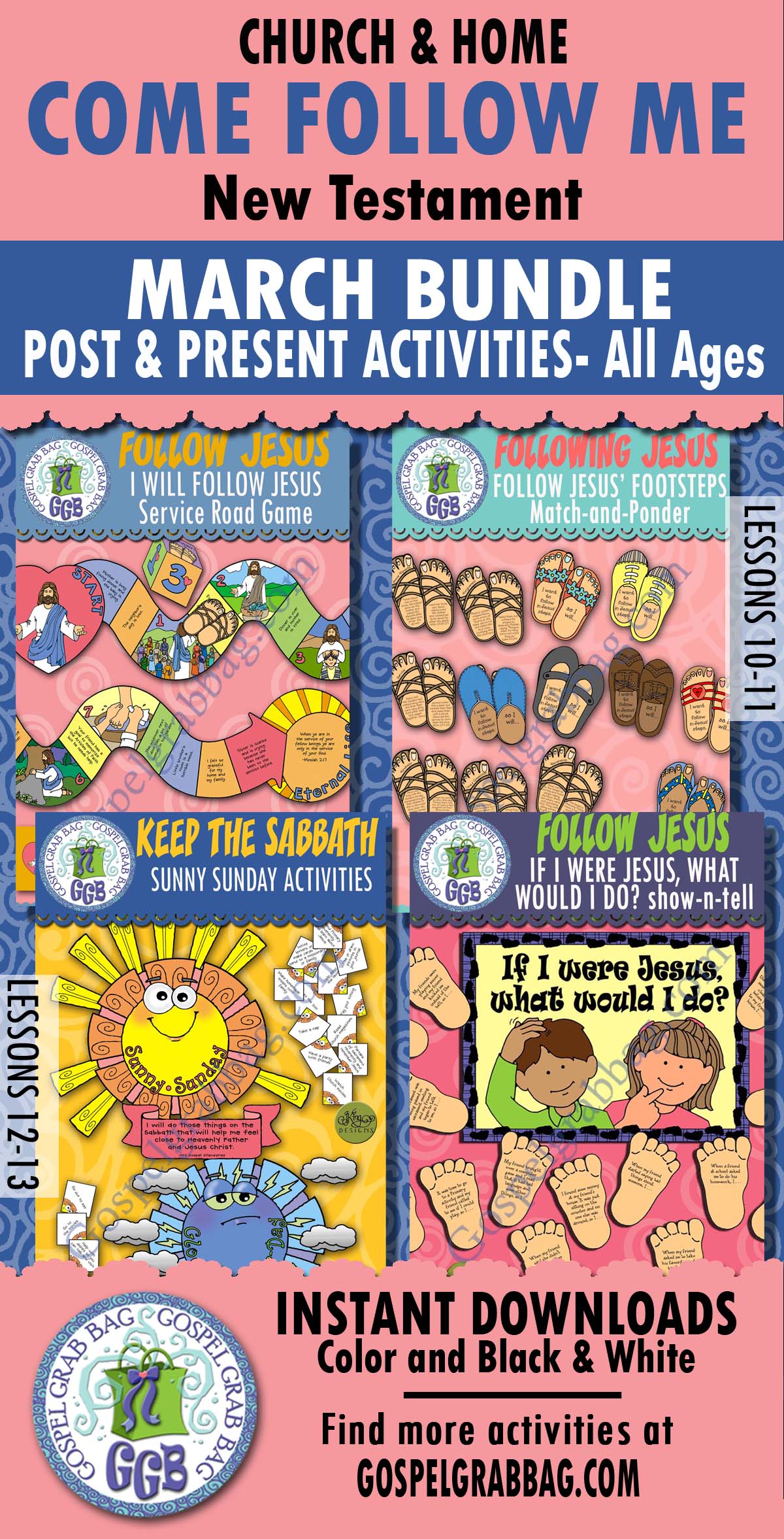 Come Follow Me - New Testament bundle of activities for PRIMARY