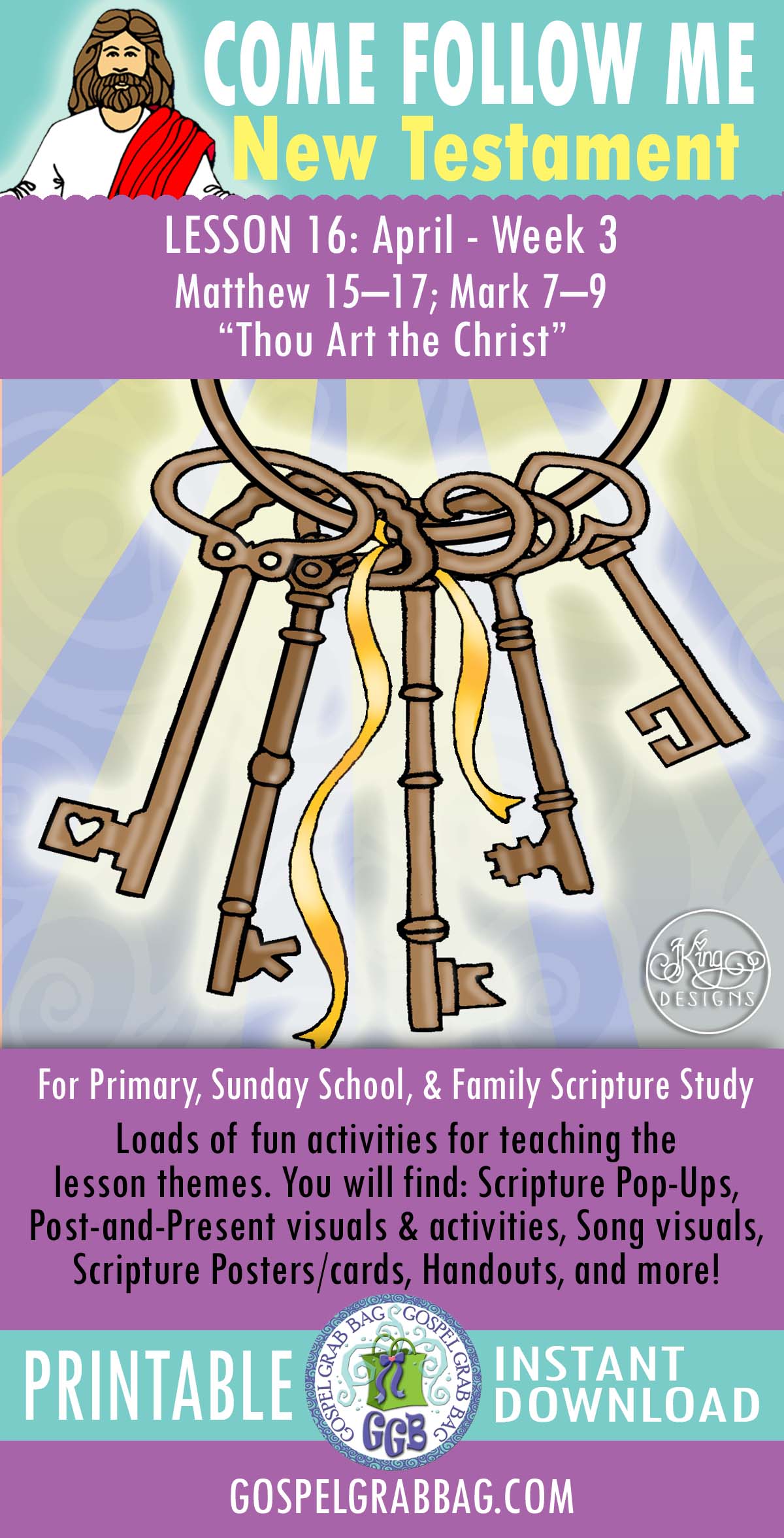 "Thou Art the Christ" Come Follow Me LESSON ACTIVITIES