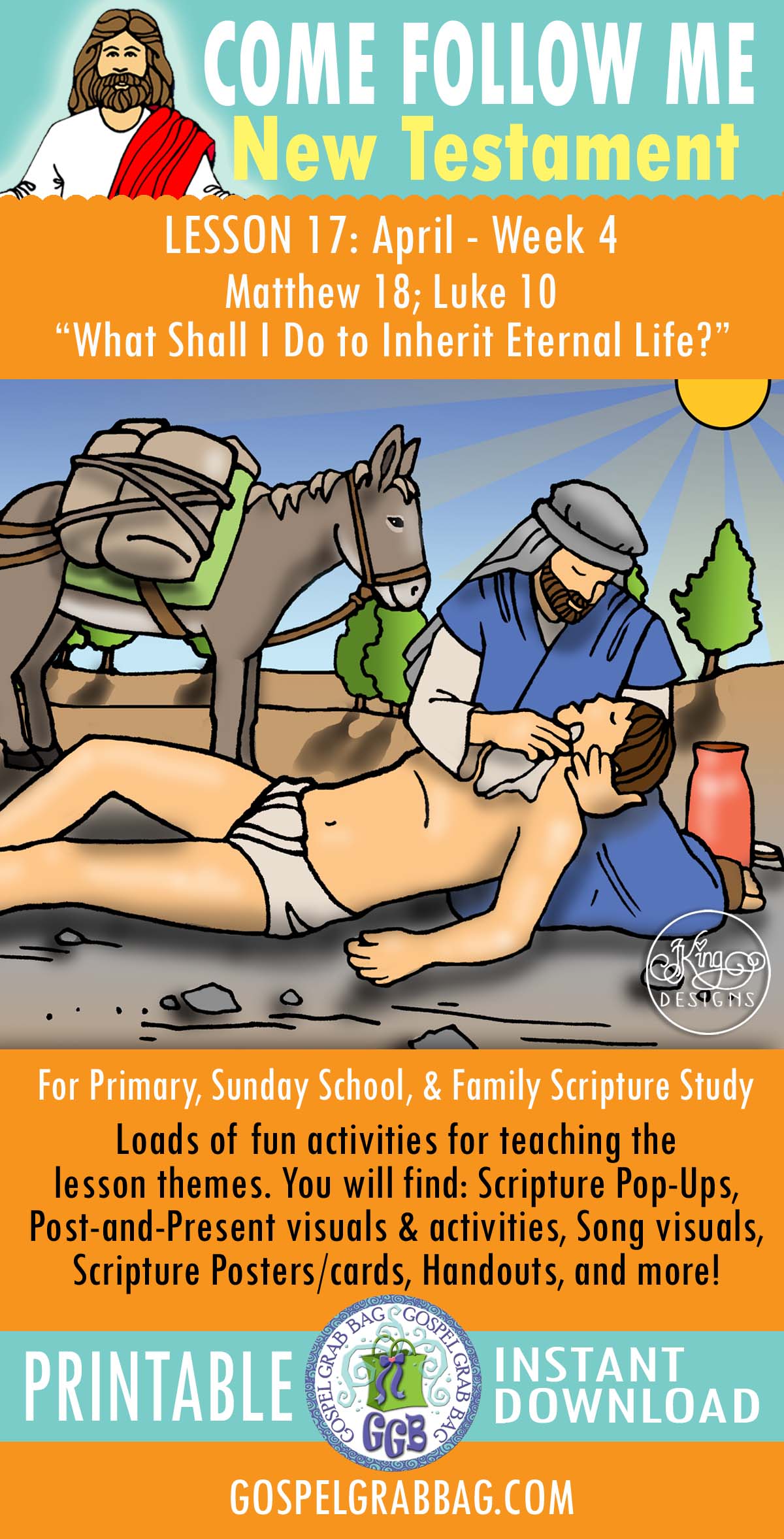Come Follow Me LESSON ACTIVITIES For: "What Shall I Do to Inherit Eternal Life?"