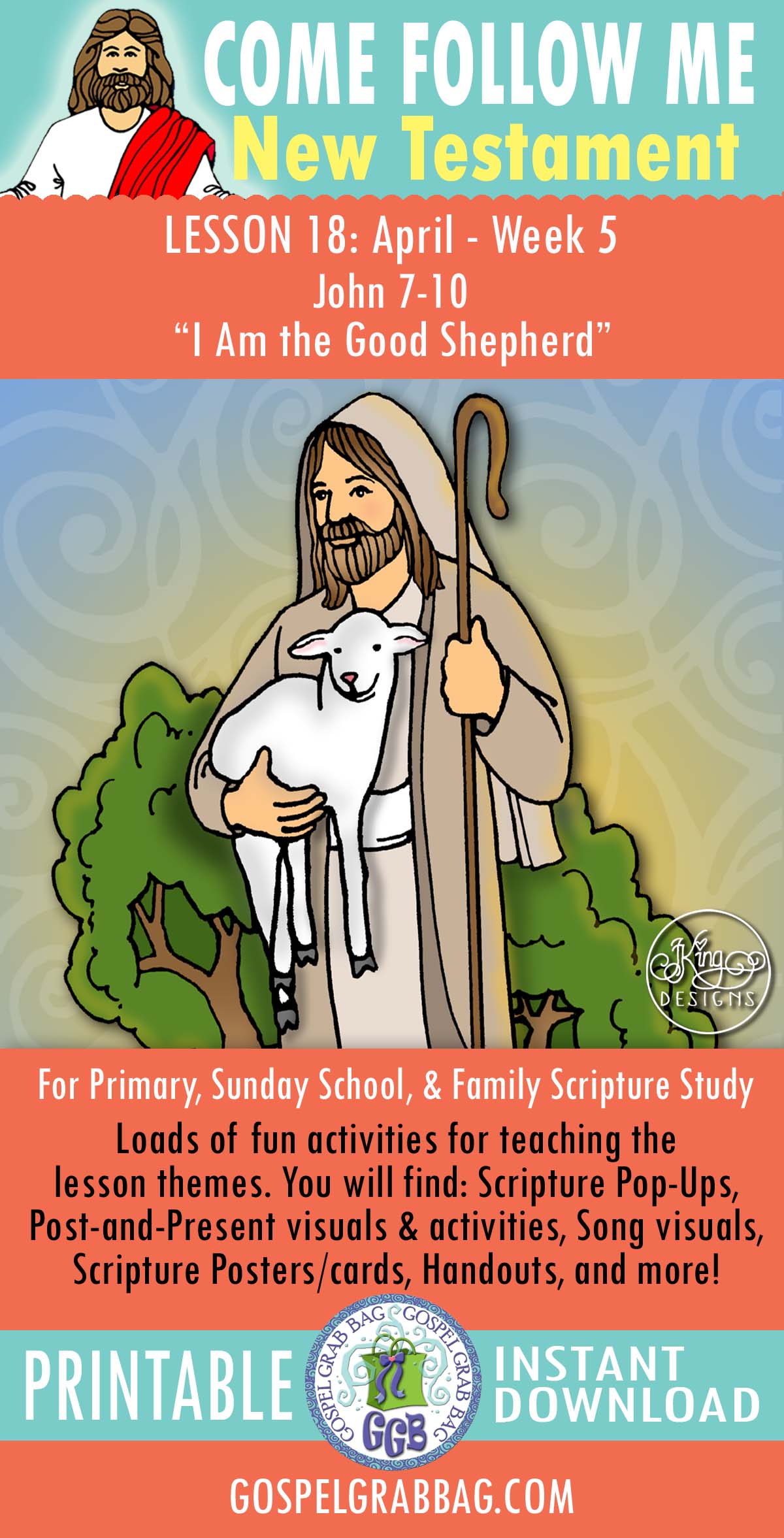 LESSON ACTIVITIES For: "I Am the Good Shepherd" COME FOLLOW ME