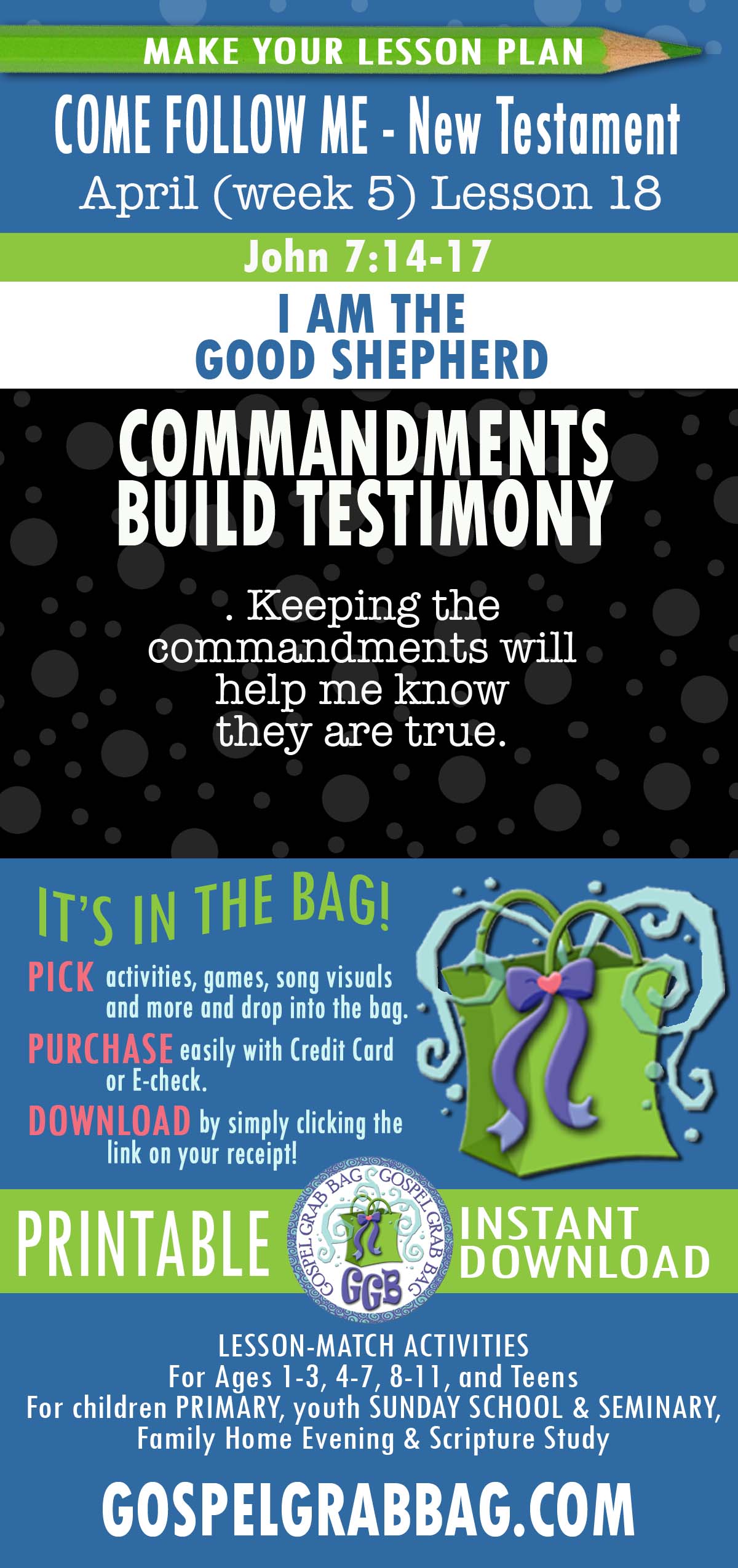 Lesson Activities for “I Am the Good Shepherd”