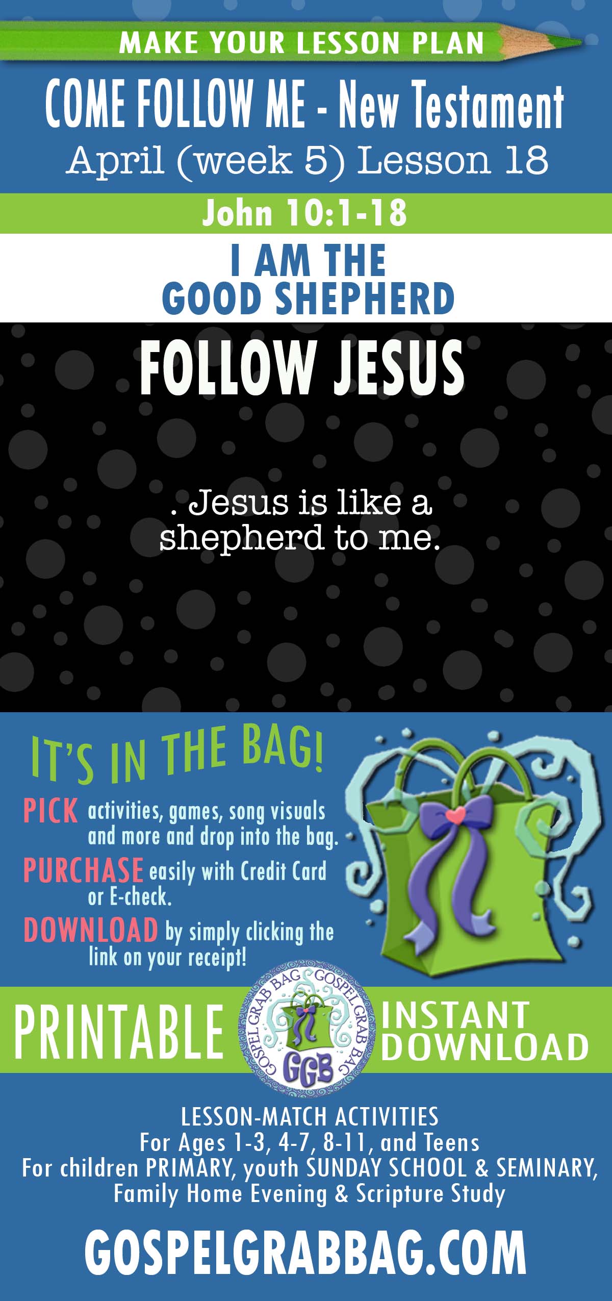 Lesson Activities for “I Am the Good Shepherd”