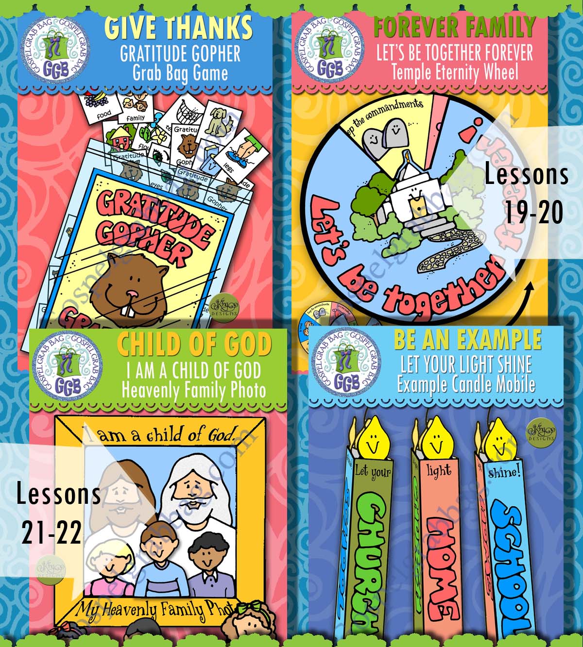 Ages 4-7 lesson activities for COME FOLLOW ME lessons - Bundle for May - New Testament