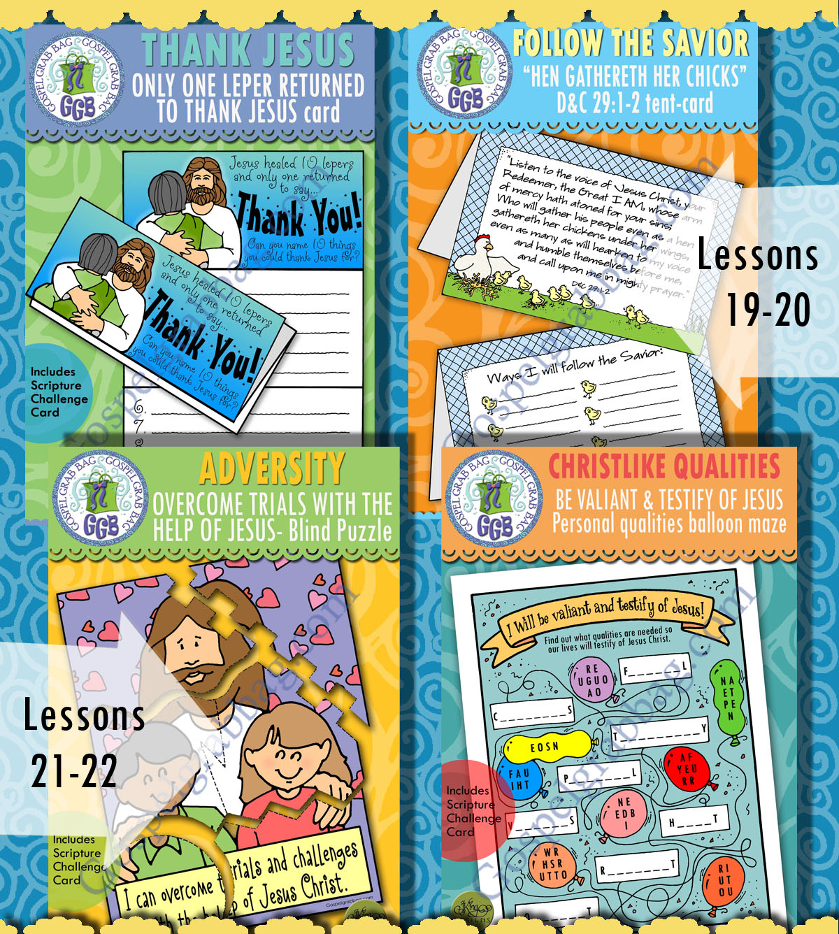 Ages 8-11 lesson activities for COME FOLLOW ME lessons - Bundle for May - New Testament