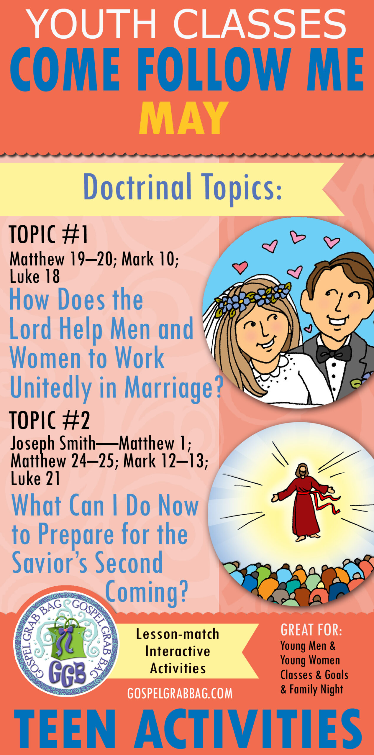 YOUTH DOCTRINAL CLASSES May 28, 2023 lesson activities