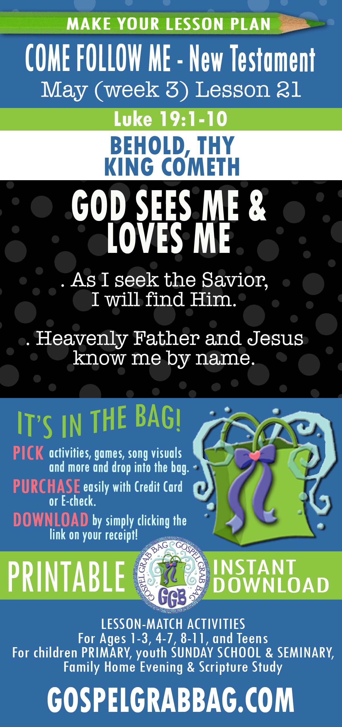 ACTIVITIES FOR “Behold, Thy King Cometh”