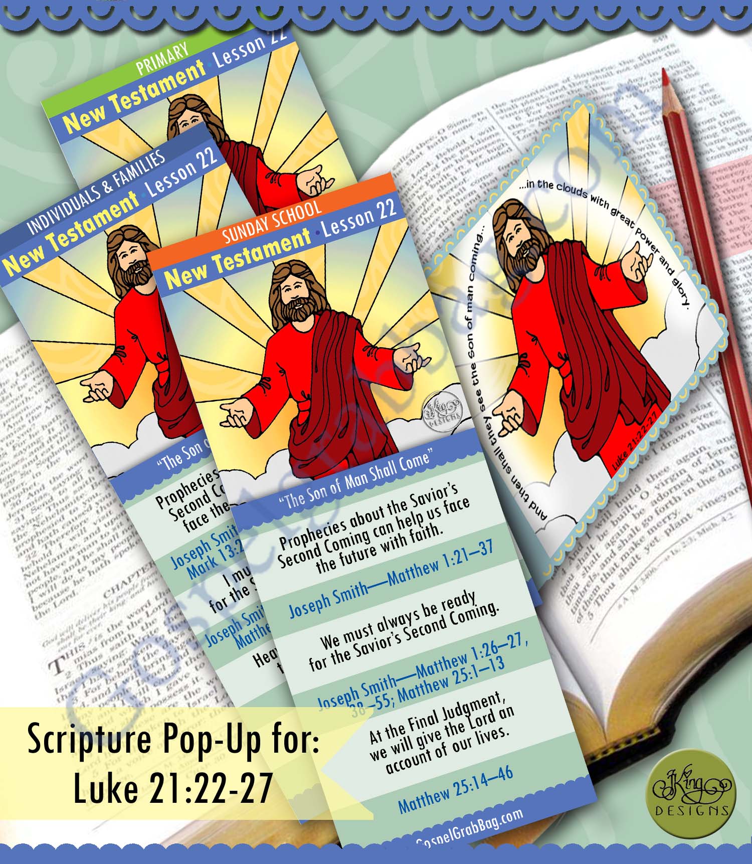 “The Son of Man Shall Come” Scripture Scholars scriptures bookmark and pop-up