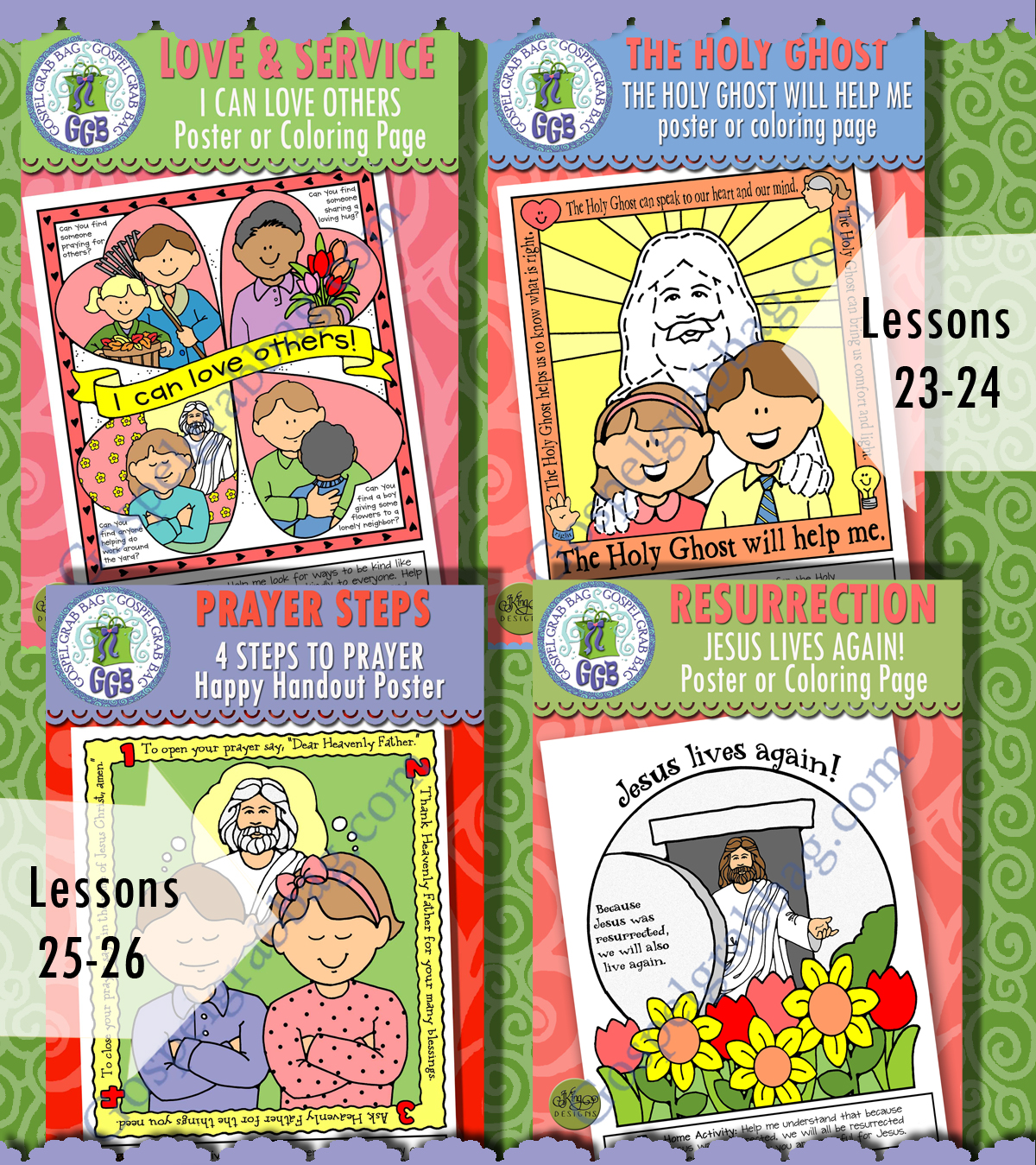 Ages 1-5 Come Follow Me - New Testament - June - Lesson Activities