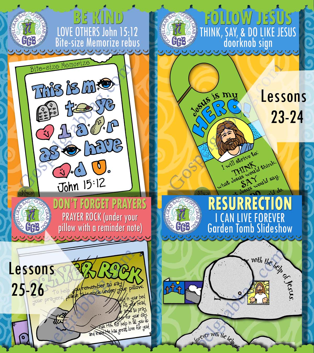 Ages 4-7 Come Follow Me - New Testament - June - Lesson Activities
