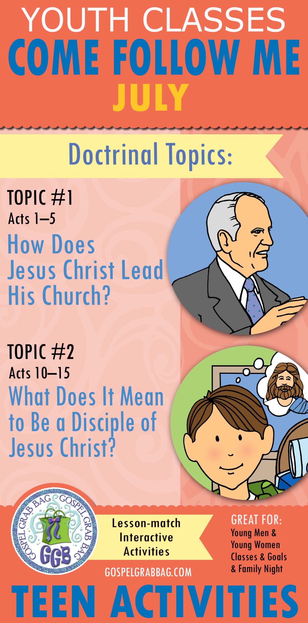 TOPICS: How Does Jesus Christ Lead His Church? What Does It Mean to Be a Disciple of Jesus Christ?