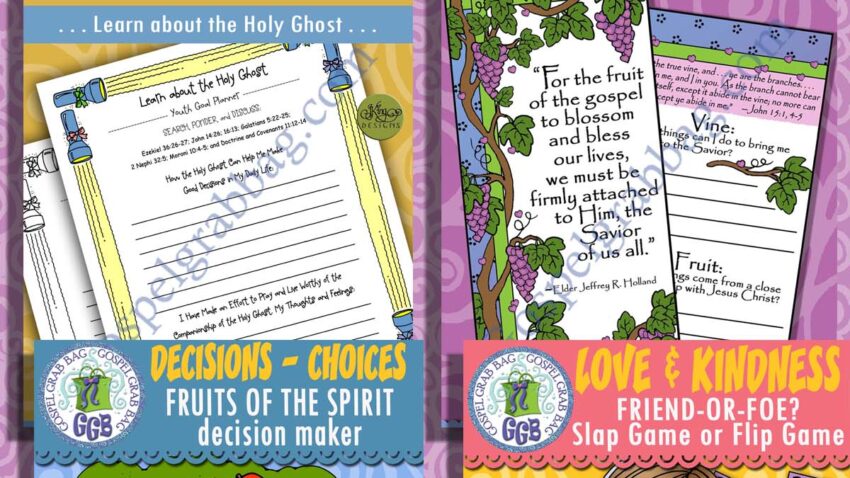 "Continue Ye in My Love" Sunday School Activities for Come Follow Me