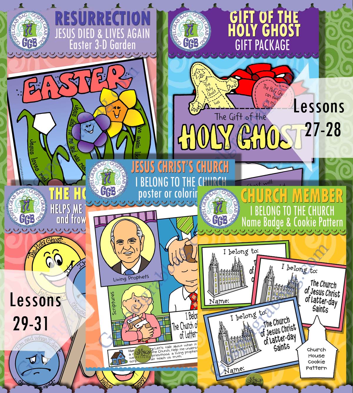 AGES 1-5 Activities for July New Testament COME FOLLOW ME weeks 1-5