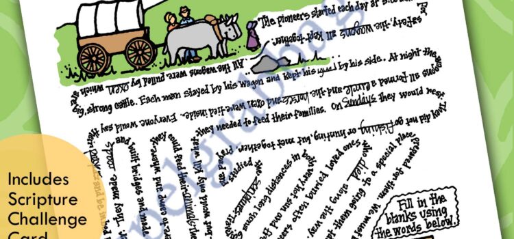 LESSON LIFESAVER Activity GRATITUDE: I Feel Grateful For Pioneers word-find puzzle