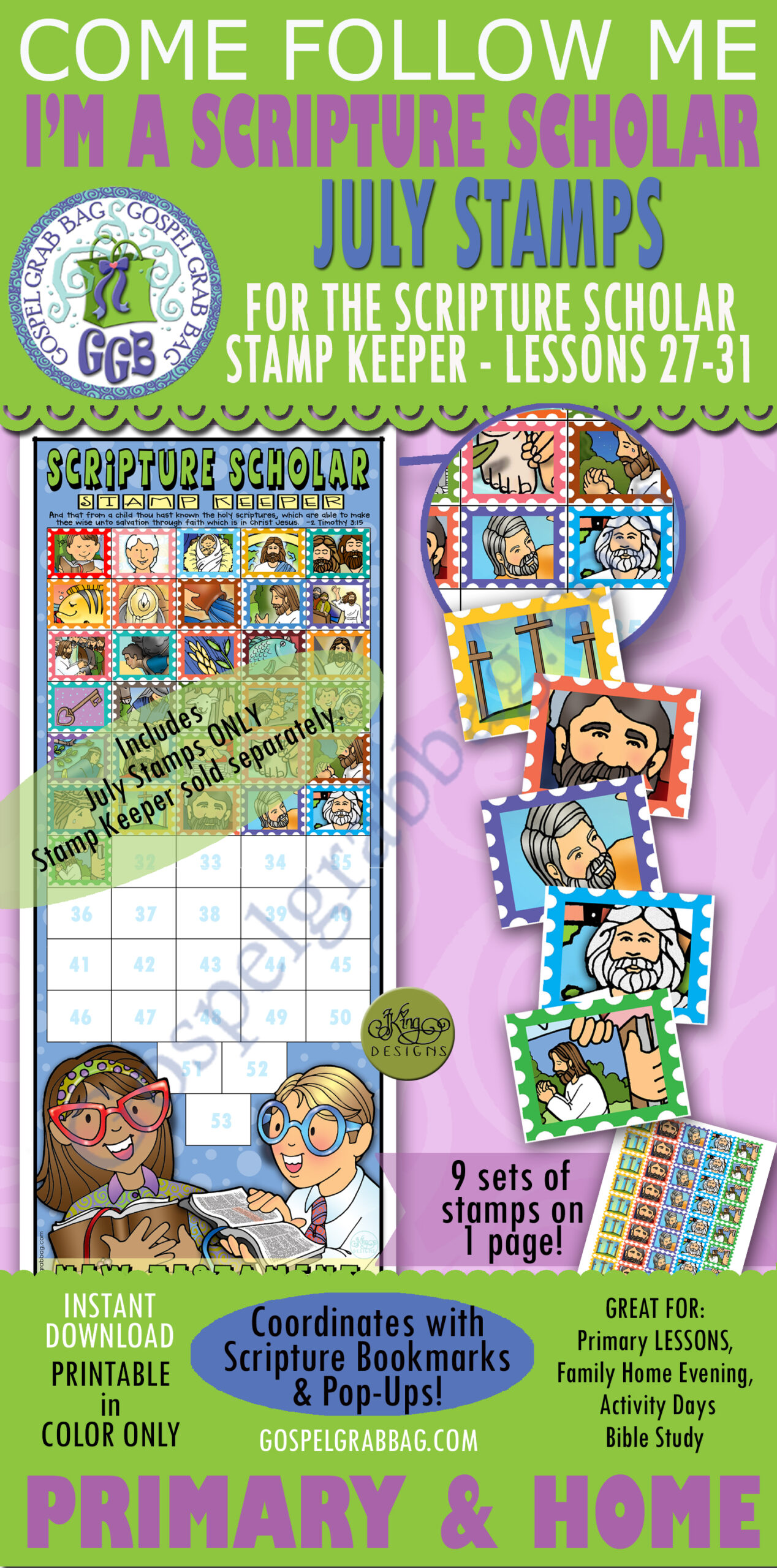 July Stamps for SCRIPTURE SCHOLARS New Testament