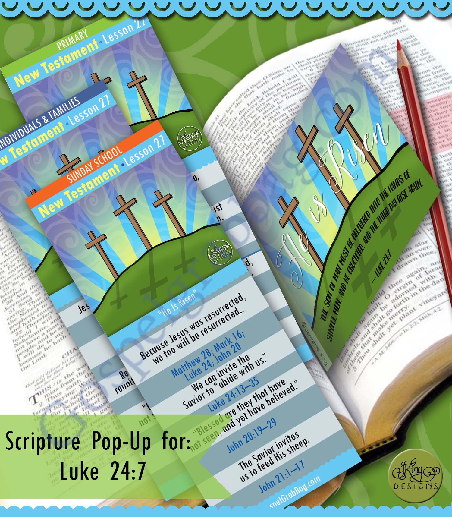 "He Is Risen" Scripture Scholars for Primary Come Follow Me - New Testament JULY week 1