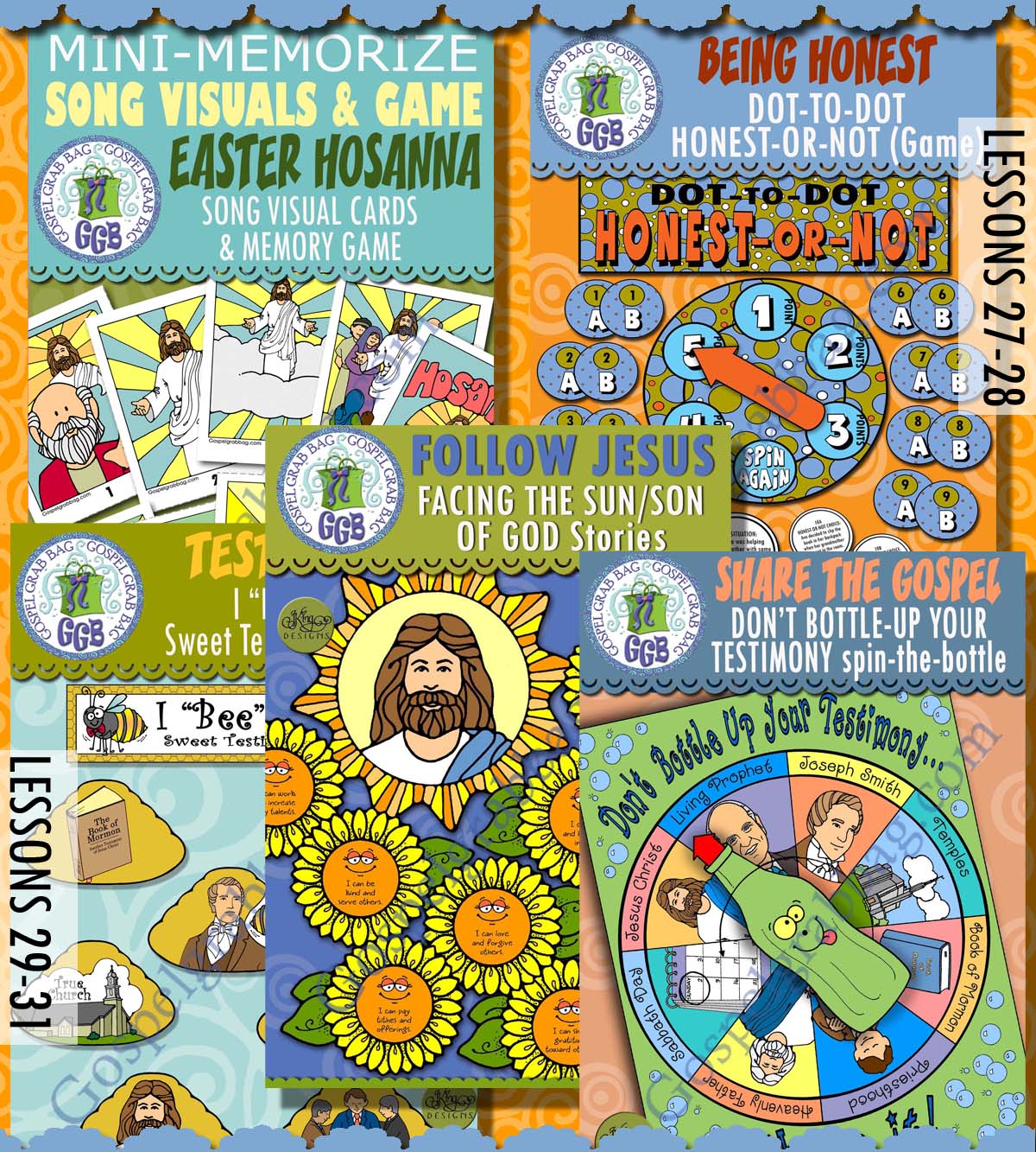 ALL AGES Post-and-Present Activities for July New Testament COME FOLLOW ME weeks 1-5
