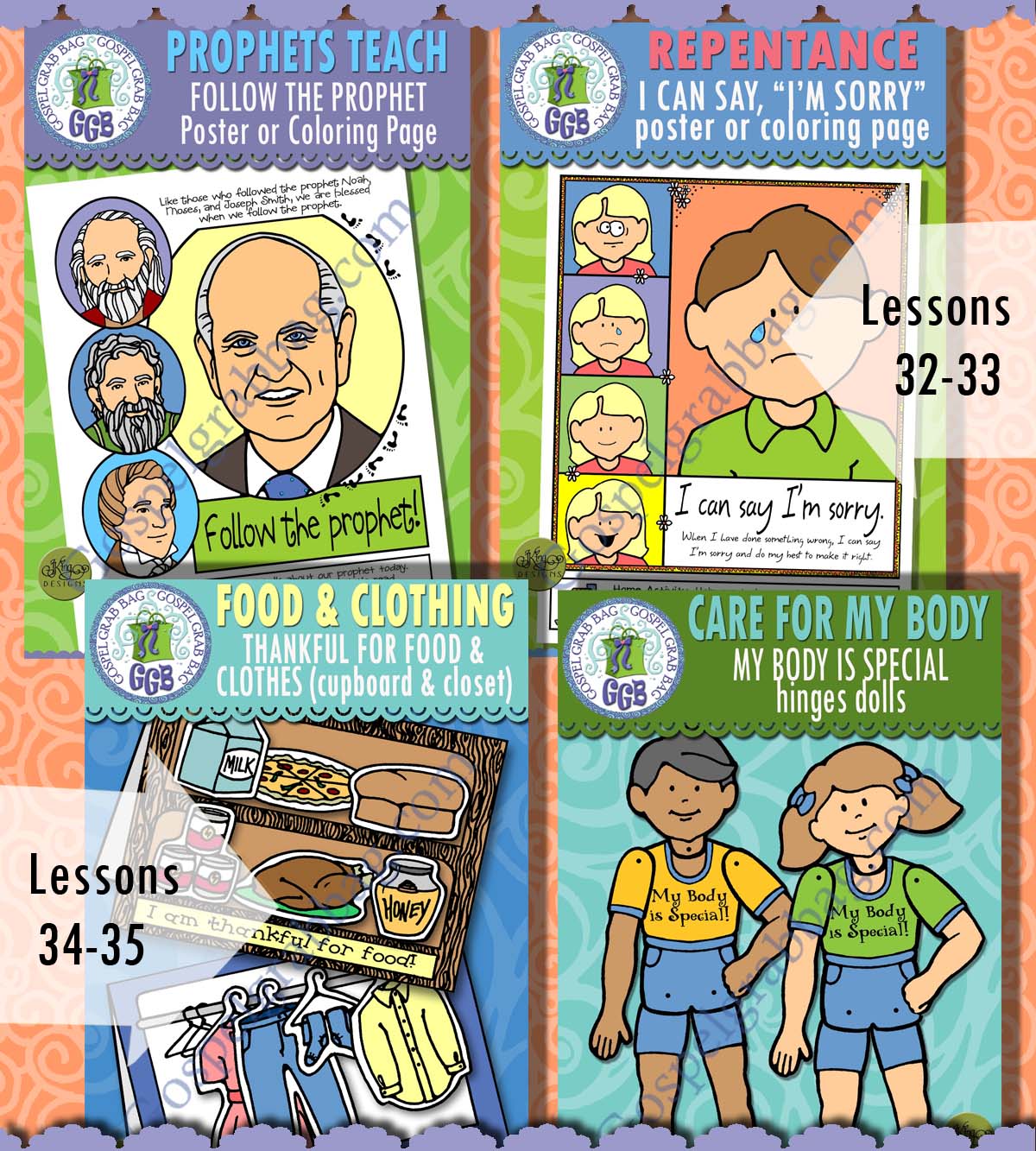 ACTIVITIES for Ages 1-5 for COME FOLLOW ME lessons for August New Testament