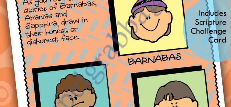 HONESTY lesson activity "Drawing Honest and Dishonest Faces - story Acts 4:36-37
