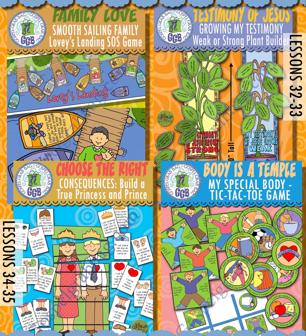 Post-and-Present Activities for COME FOLLOW ME lessons for August New Testament 