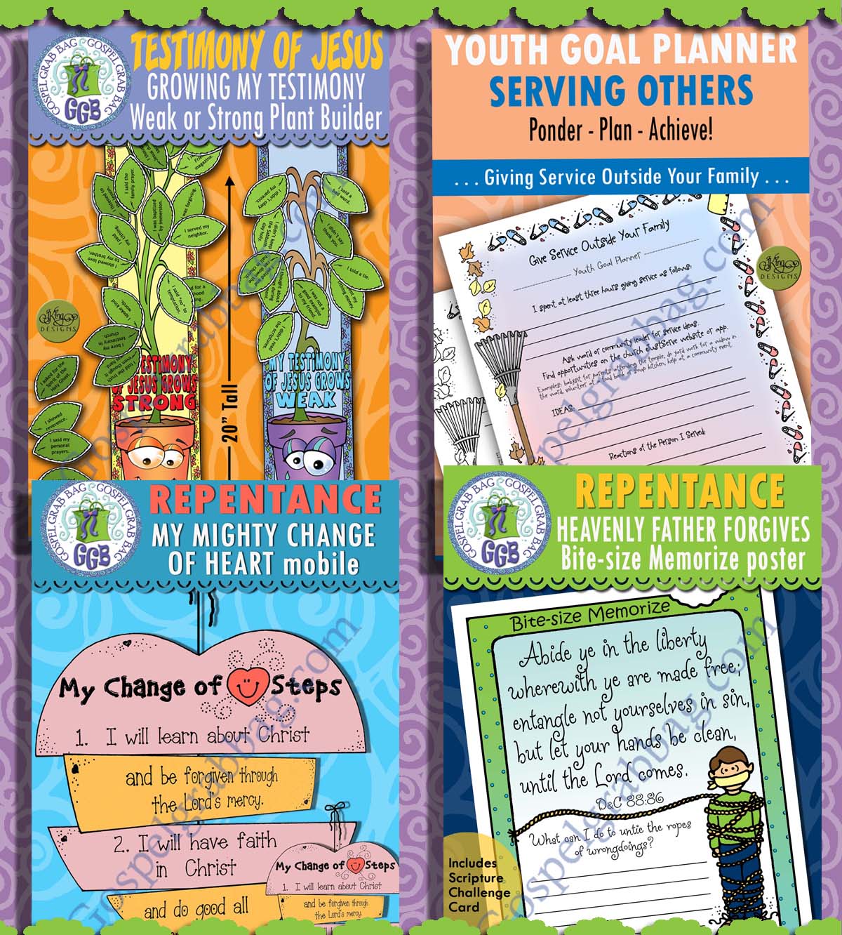 SUNDAY SCHOOL "The Power of God unto Salvation" lesson activities for AUGUST