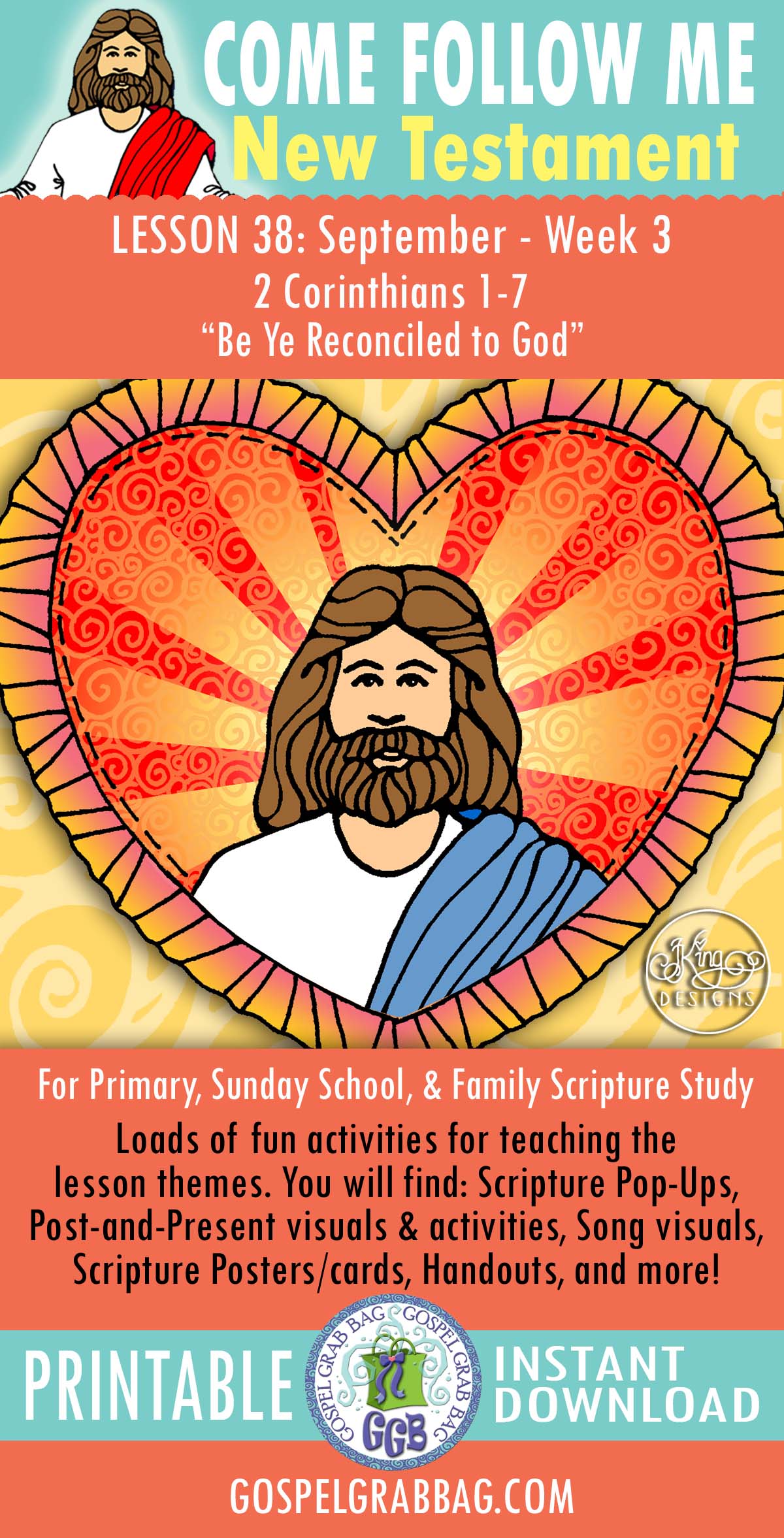 "Be Ye Reconciled to God" lesson activities and bundles and SCRIPTURE SCHOLARS
