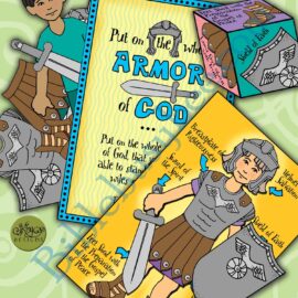 Put on the "Whole Armor of God" build a warrior toss game