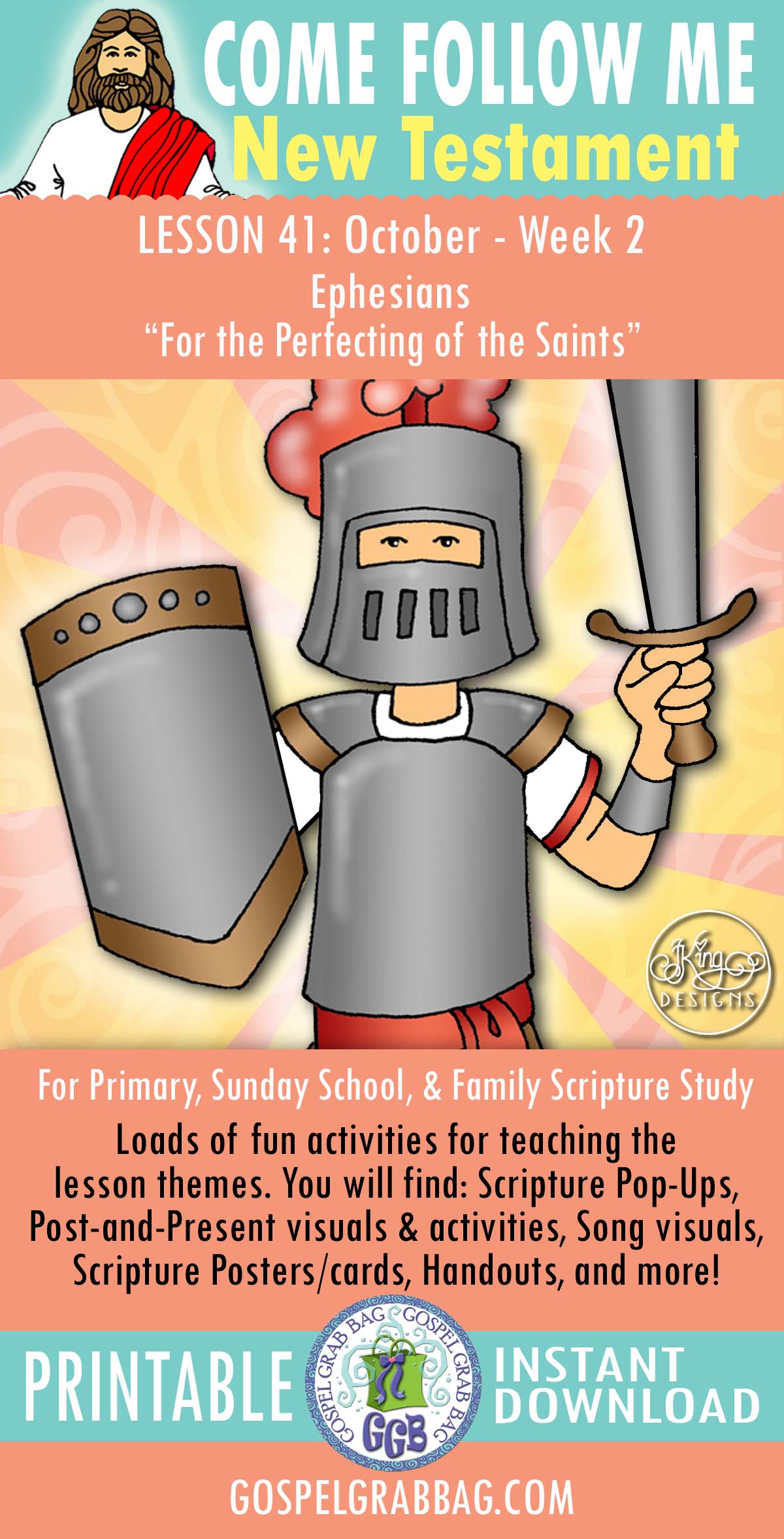 "For the Perfecting of the Saints" Come Follow Me lesson activities - Ephesians