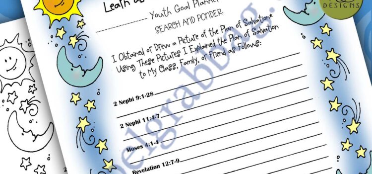 Youth Goal Planner - Plan of Salvation