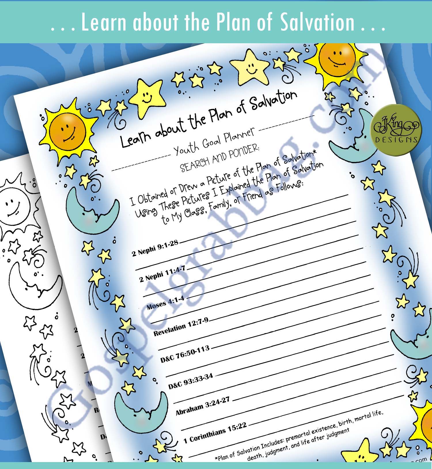 Youth Goal Planner - Plan of Salvation