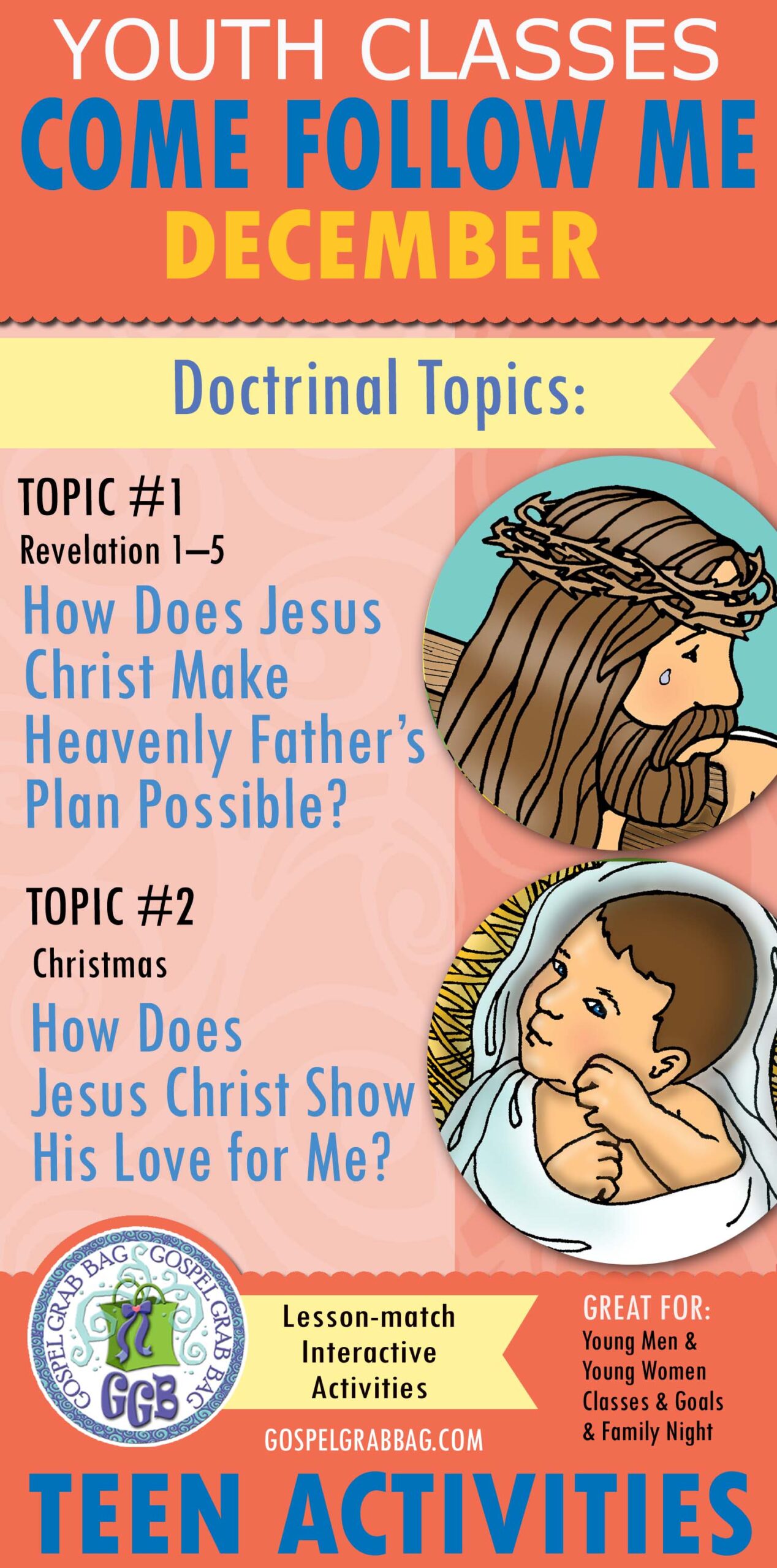 ACTIVITIES FOR Youth Doctrinal Classes - December 2023 