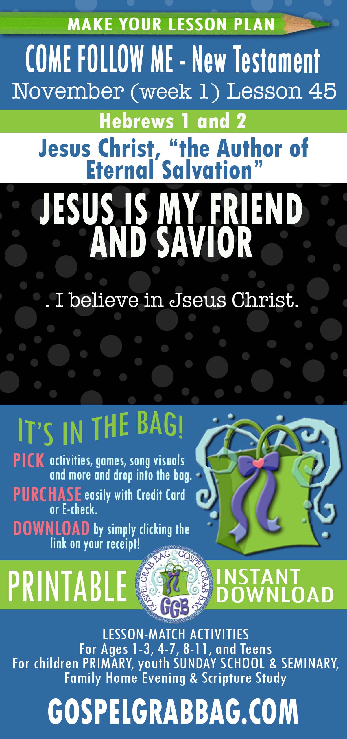 LESSON ACTIVITIES FOR Jesus Christ, “the Author of Eternal Salvation”