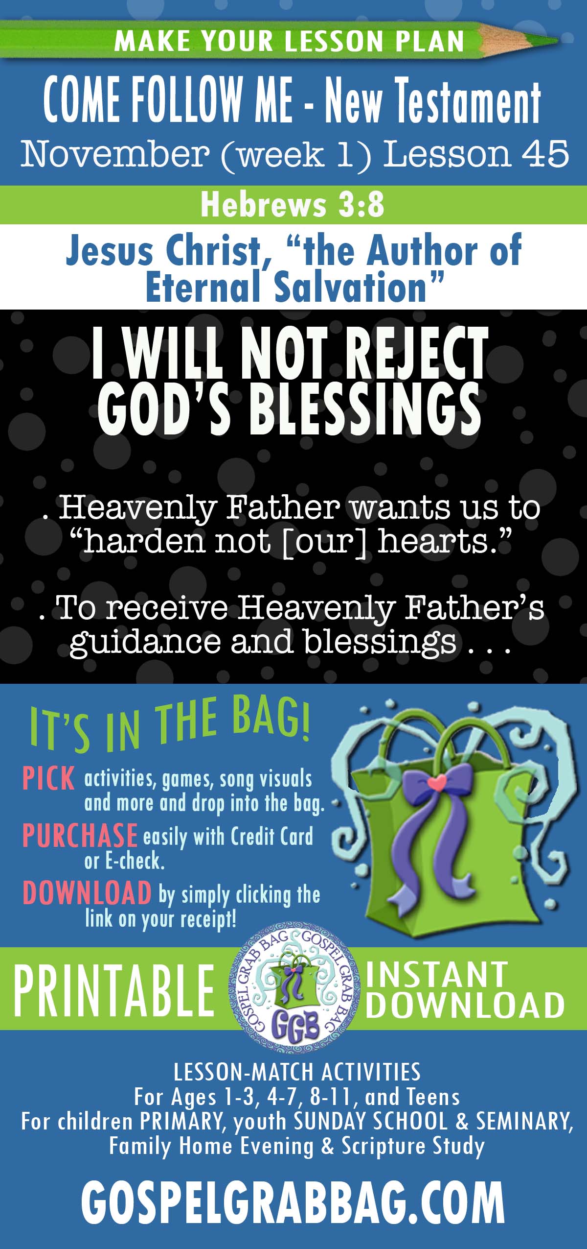 LESSON ACTIVITIES FOR Jesus Christ, “the Author of Eternal Salvation”