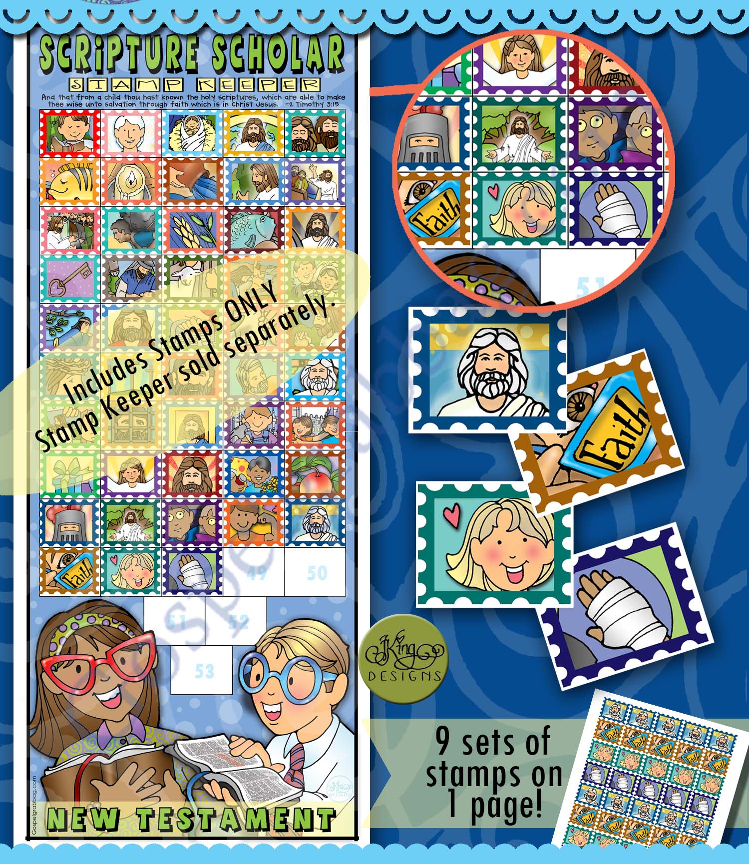 STAMPS for Come Follow Me - NewTestament NOVEMBER Scripture Scholars