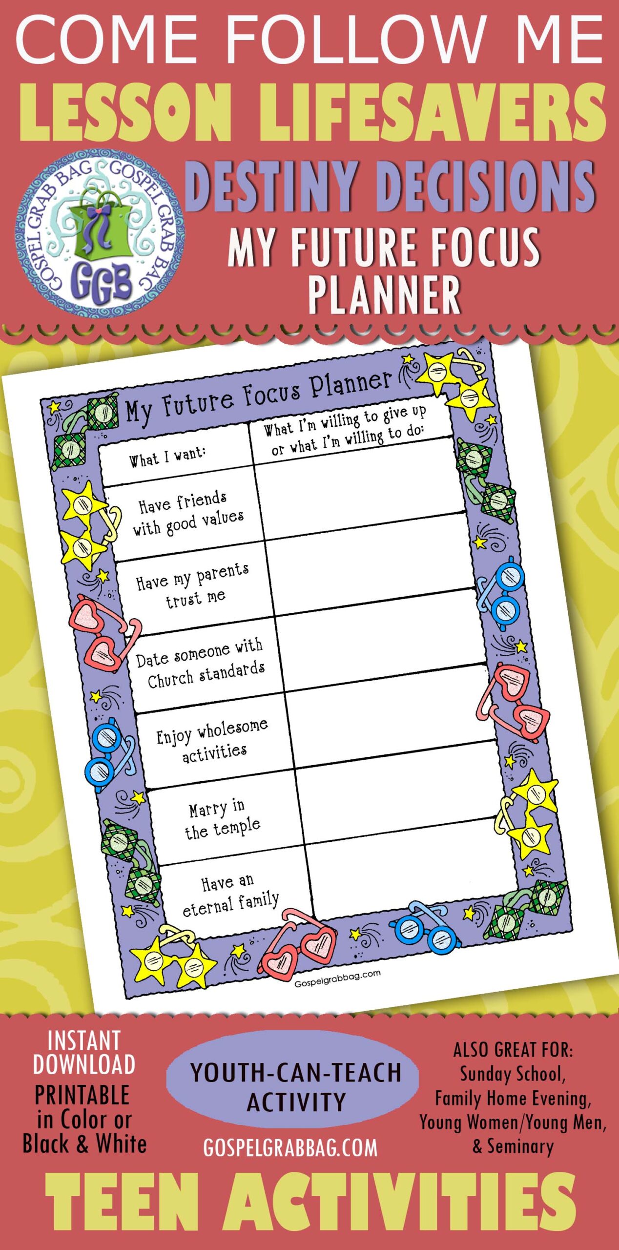 YOUTH goal planner - FUTURE FOCUS
