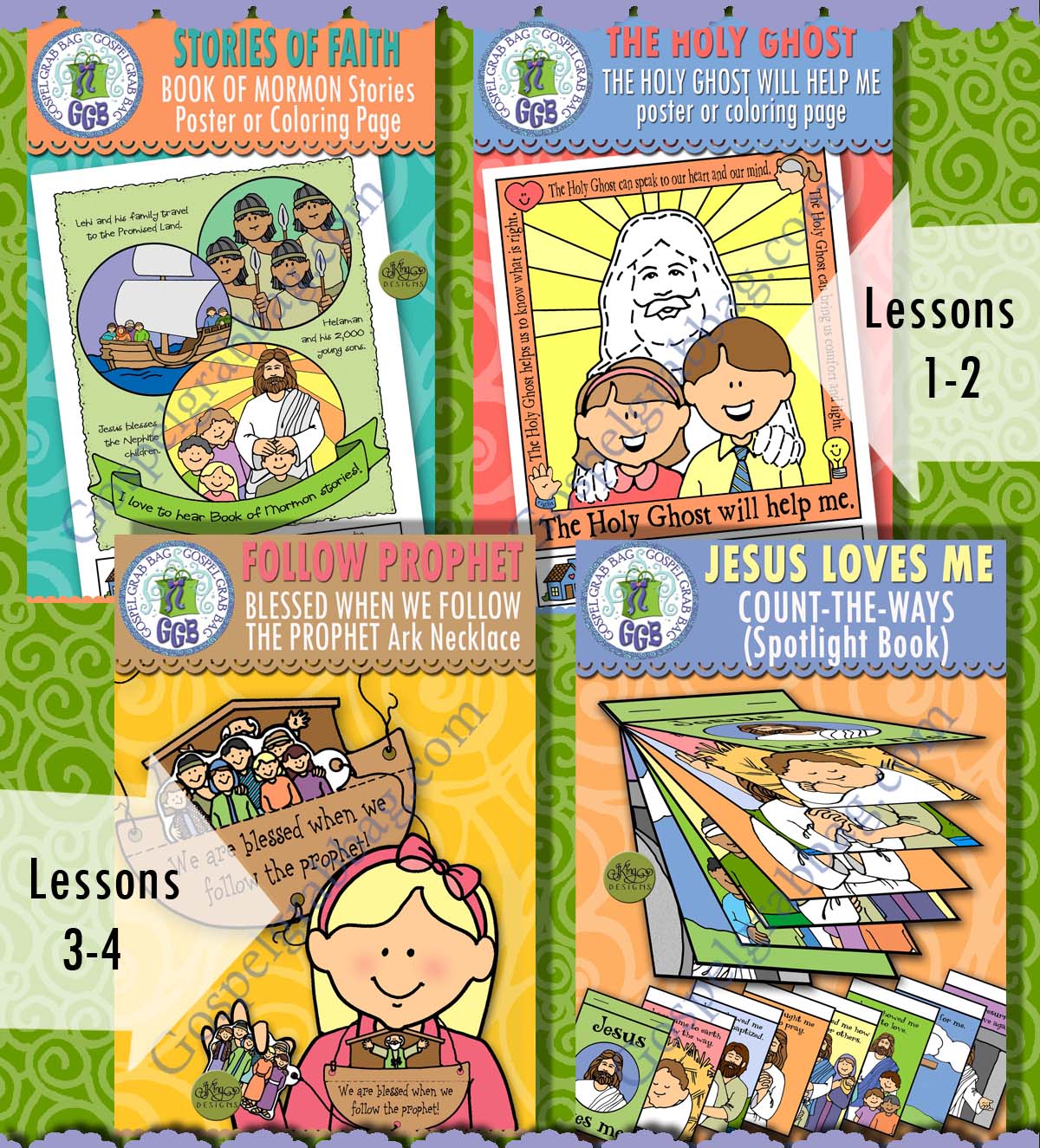 Book of Mormon - January - Ages 1-5 Lesson Activities for COME FOLLOW ME