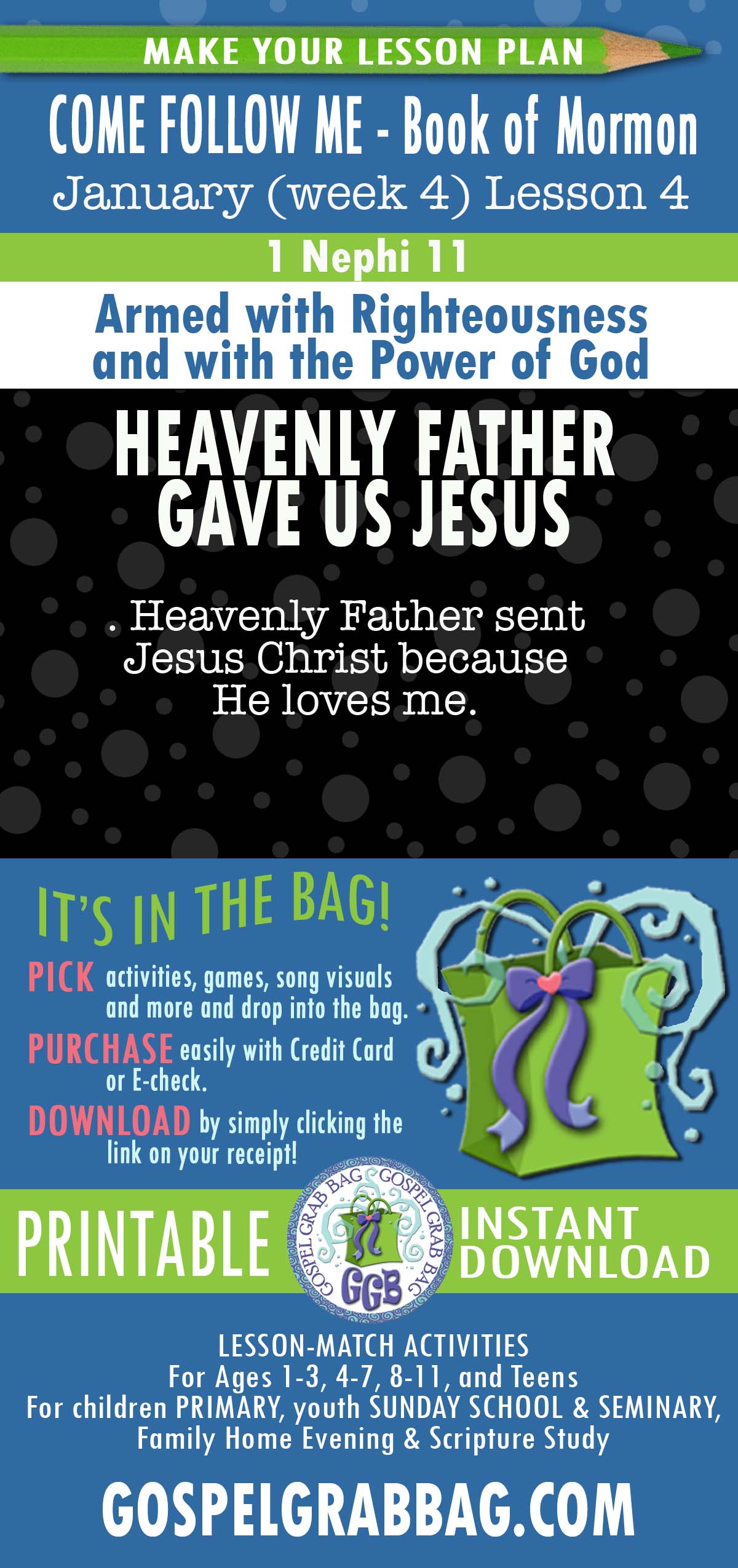 “Armed with Righteousness and with the Power of God” Activities for Come Follow Me - January week 4 Lesson 4