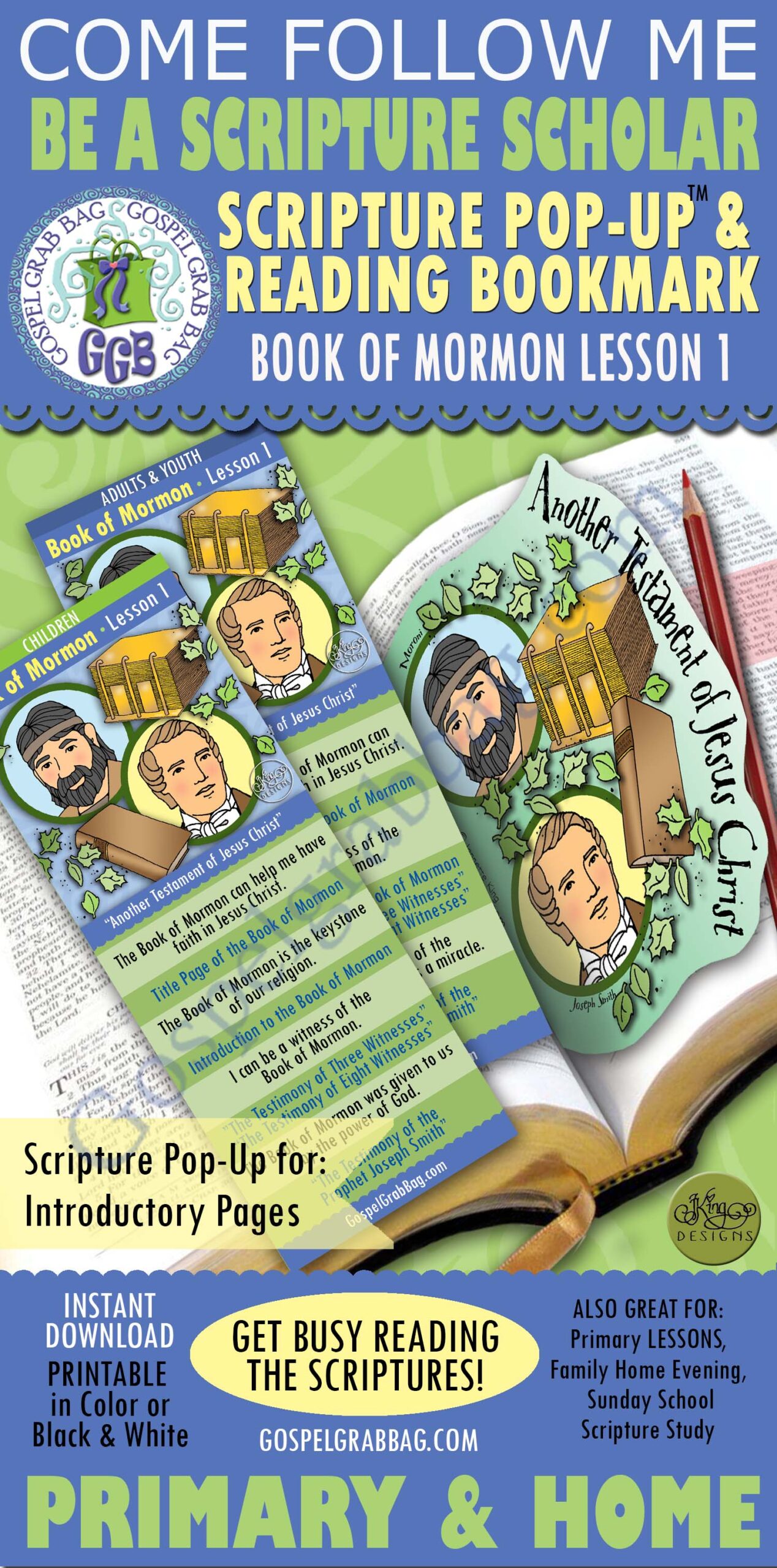 "Another Testament of Jesus Christ" Scripture Scholars COME FOLLOW ME - Book of Mormon lesson 1 - January week 1