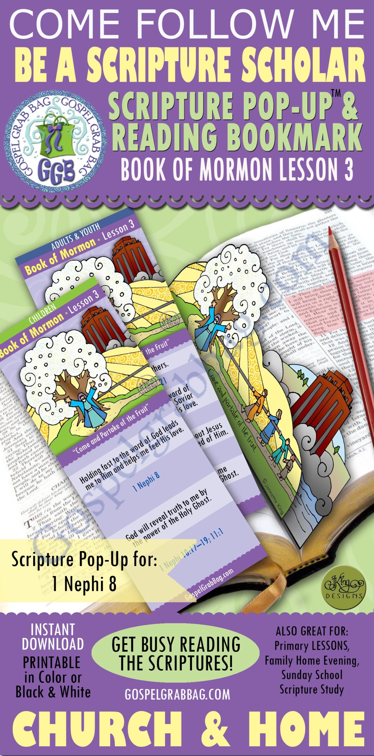 "Come and Partake of the Fruit" Scripture Scholars COME FOLLOW ME - Book of Mormon lesson 3 - January week 3