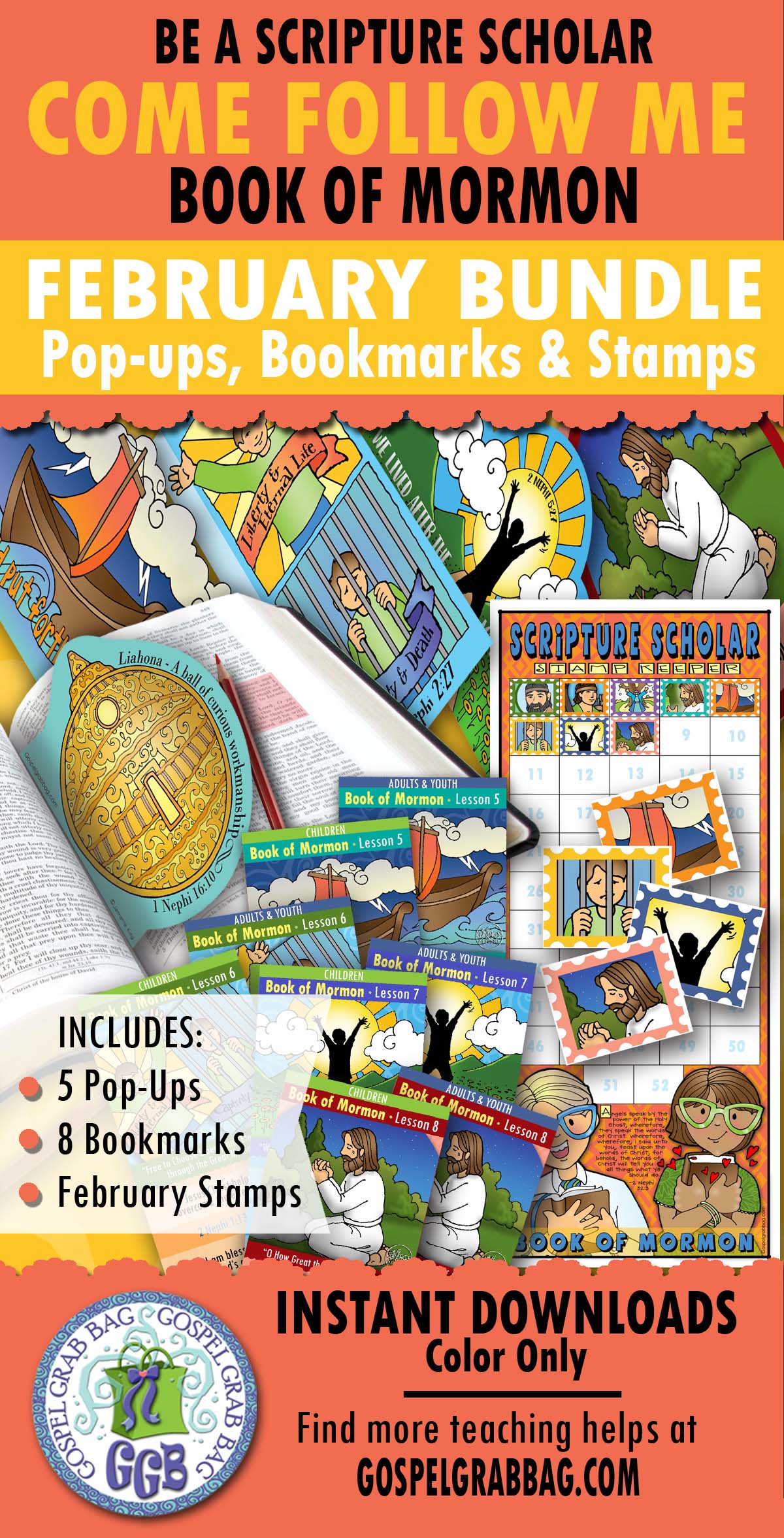 COME FOLLOW ME February Book of Mormon Scripture Scholars BUNDLE