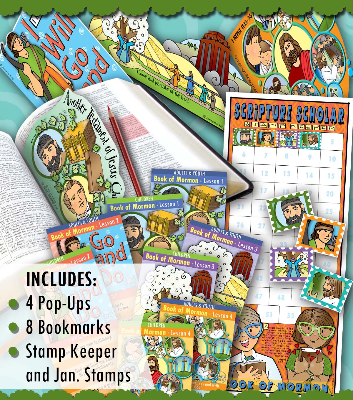 Scripture Scholars BUNDLE for January - Book of Mormon - Come Follow Me weeks 1-4