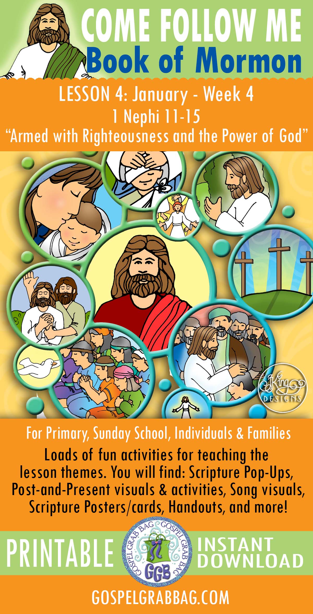 “Armed with Righteousness and with the Power of God” LESSON ACTIVITIES FOR Come Follow Me - Book of Mormon Lesson 4 - January week 4