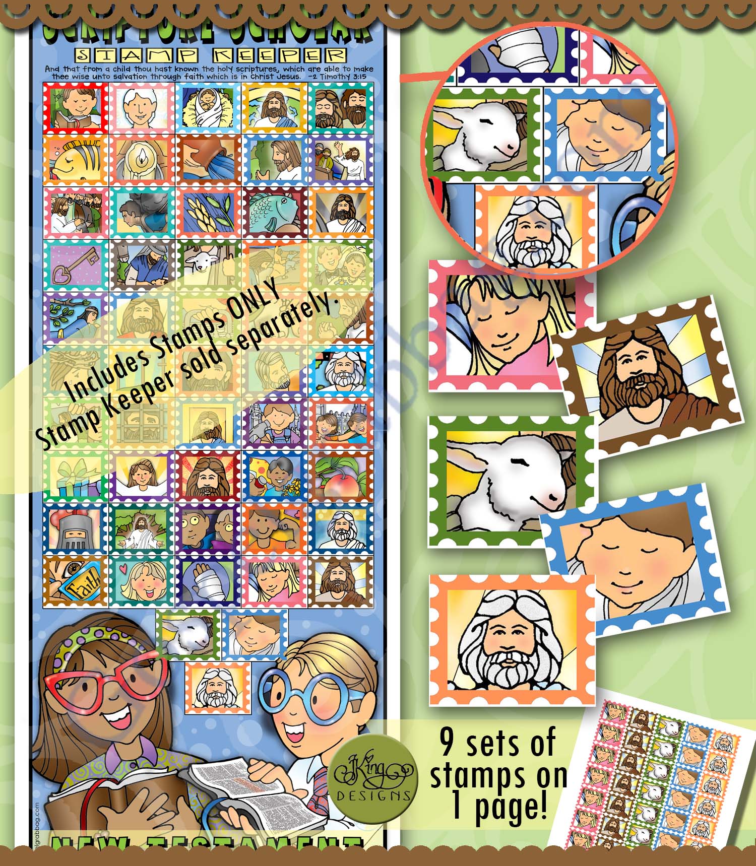 STAMPS for December Scripture Scholars reading