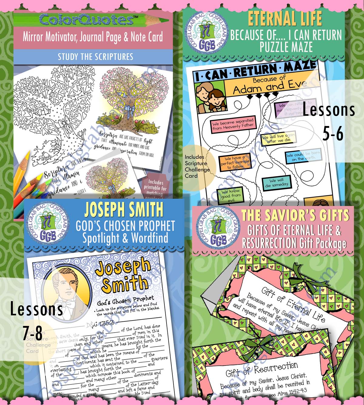 TEEN Activities COME FOLLOW ME January BOOK OF MORMON for Sunday School and Home