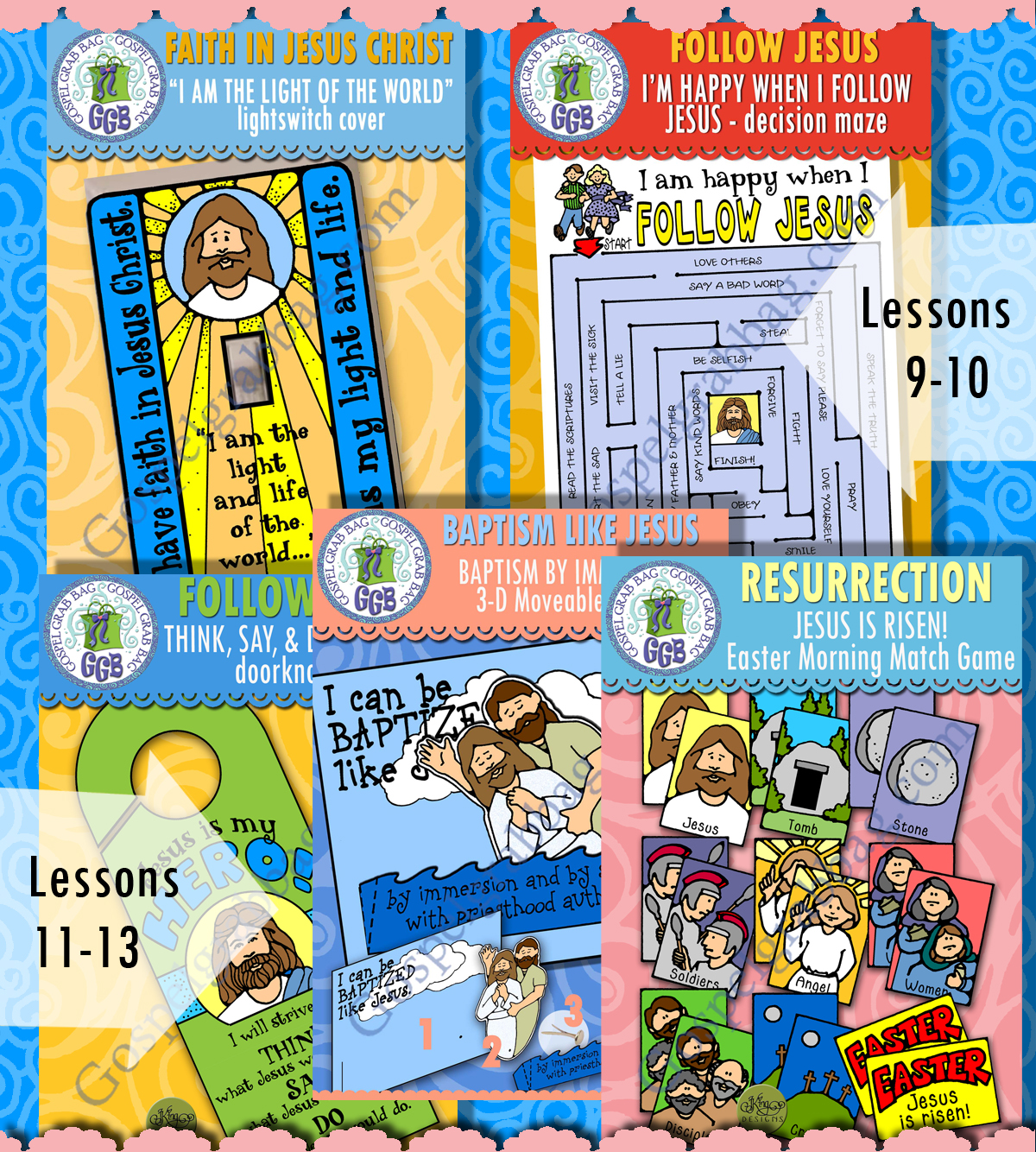 Ages 4-7 Book of Mormon, Come Follow Me lesson activities for March