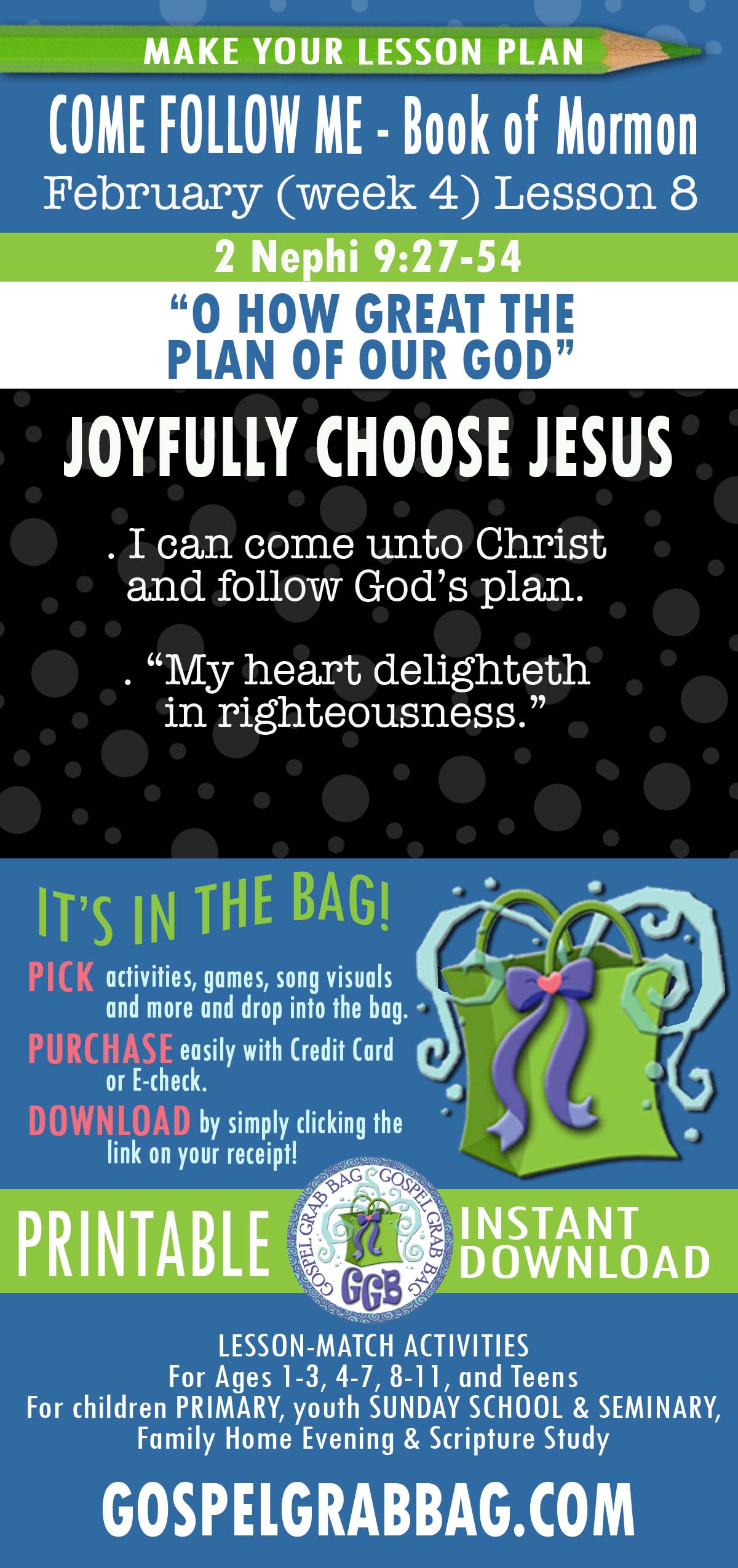 2 Nephi 9 BOOK OF MORMON Come Follow Me lesson activities
