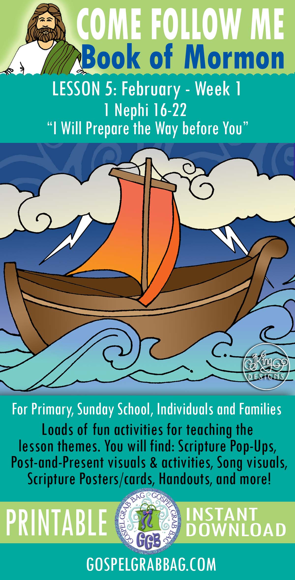 "I Will Prepare the Way before You" Activities for Come Follow Me Lesson - February week 1