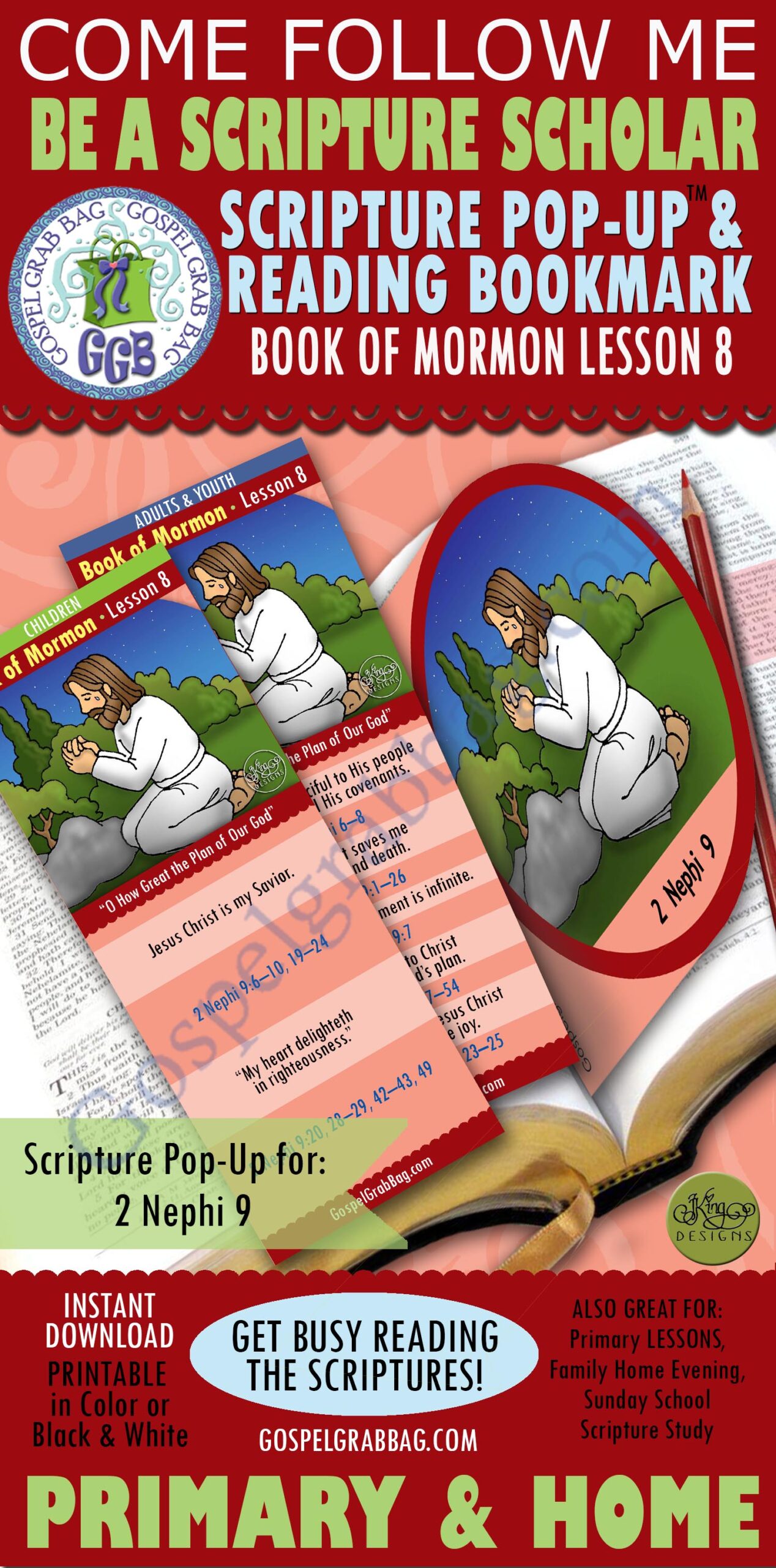 "O How Great the Plan of Our God" COME FOLLOW ME Scripture Scholars reading program for Come Follow Me Lesson - February week 4