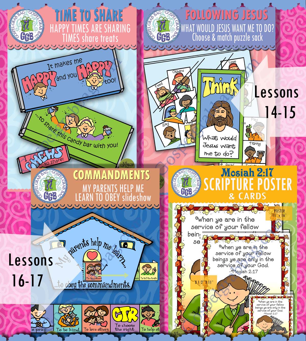COME FOLLOW ME Ages 4-5 Activities - April BUNDLE