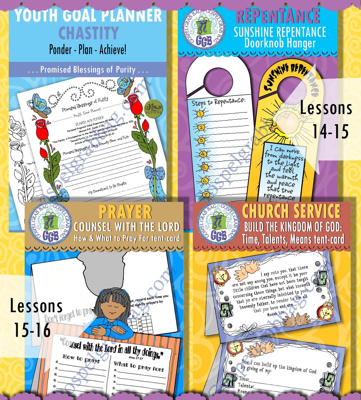 COME FOLLOW ME for Teens Sunday School Activities - April BUNDLE